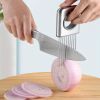 Onion Slicer Holder, Onion Holder For Slicing, 304 Stainless Steel Onion Slicer Cutter, Lemon Holder Slicer, Creative Onion Slicer Holder, Onion Slice