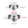 1pc; Thickened Stainless Steel Wide Mouth Funnel; Household Large Diameter Jam Funnel