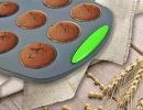 Non Stick Silicone Muffin Pan 12 Cups Cupcake Pan BPA-Free Food Grade Silicone Baking Molds Microwave Safe Dishwasher Safe