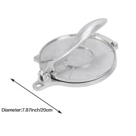 1pc Manual Pastry Press; Mexican Pasta Press; Kitchen Utensils For Home; Restaurant; 7.87"√ó7.87" 6.3"√ó6.3" (size: Silvery 7.87inch)