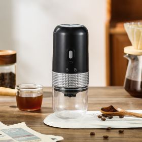 Electric Coffee Grinder Household Small Automatic (Option: Elegant Black-Single)