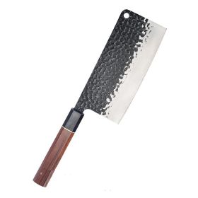 Forged Hammer Pattern Octagonal Handle Multi-purpose Knife For Cooking (Option: K07003)